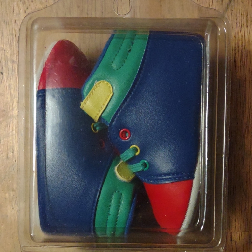 Colorful Blue and Red Baby Walker Shoes
